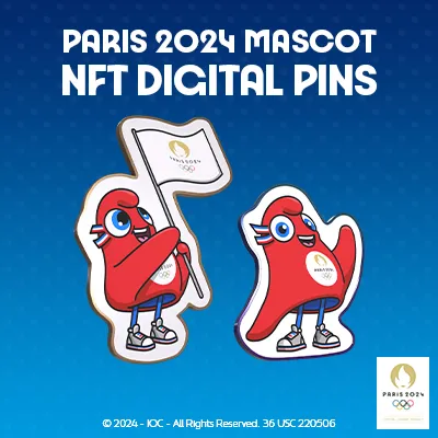 Olympic Games Paris 2024 Mascot Digital Pins